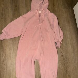 Cozy Pink Kids Footie